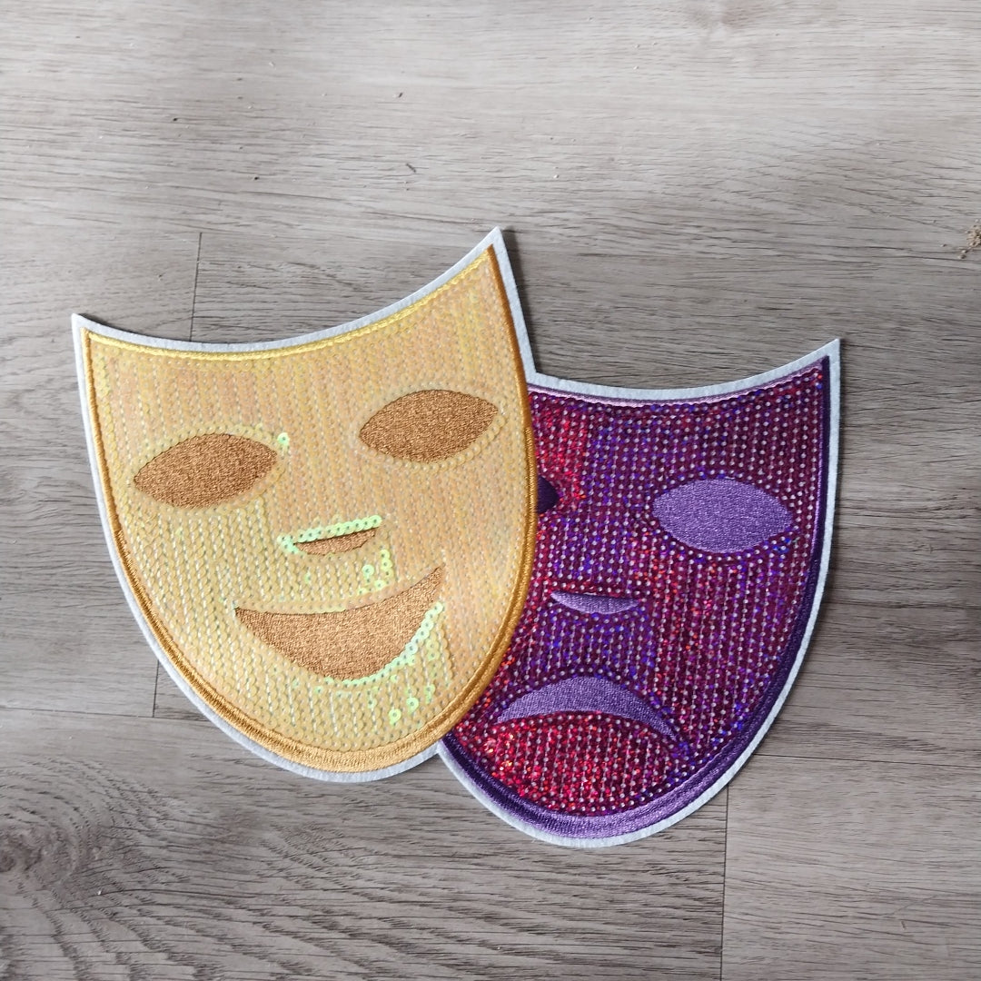 Mardi Gras Mask - Sequin Patch