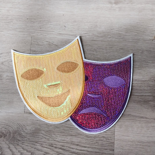 Mardi Gras Mask - Sequin Patch