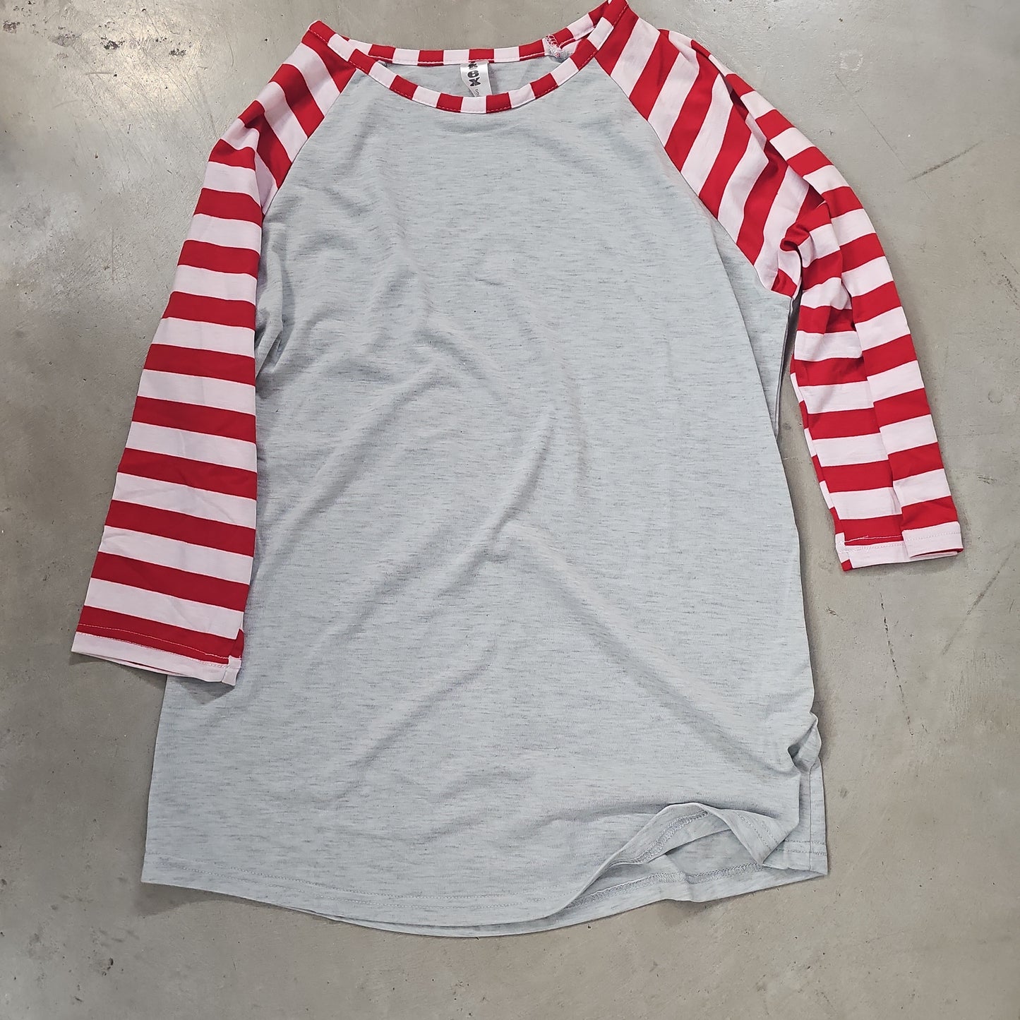 Candy Cane Gray Belly W/Red Pink Sleeve