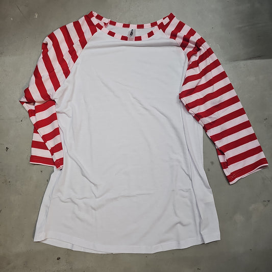Candy Cane white Belly W/Red Pink Sleeve