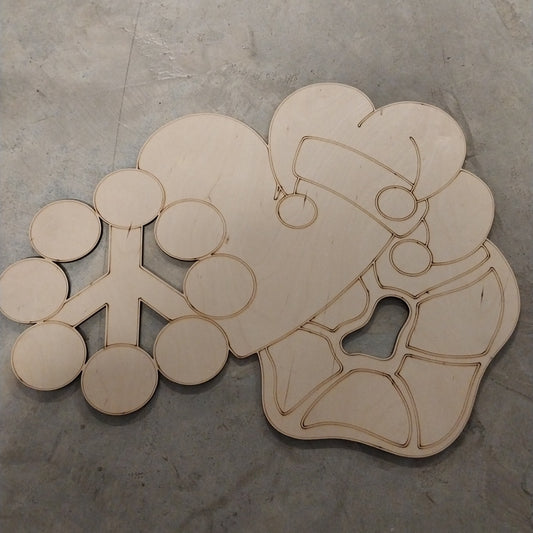 Mardi Gras Horizontal Tri-Piece