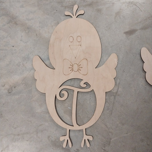 Spring Chick monogram