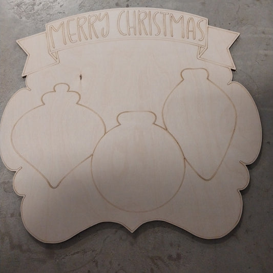 Merry Christmas Banner Retro