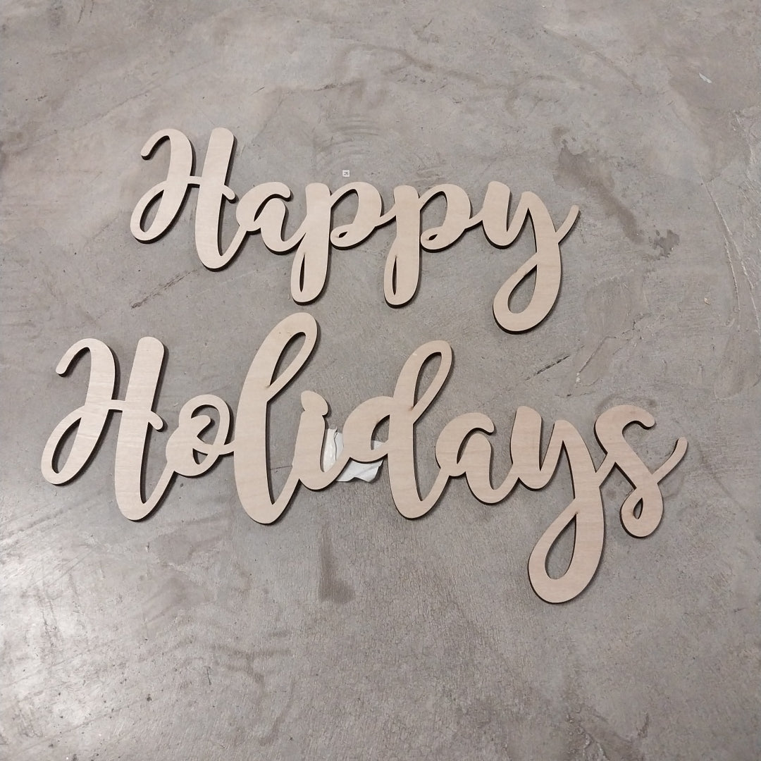 Happy Holidays- words