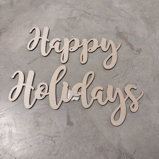Happy Holidays- words