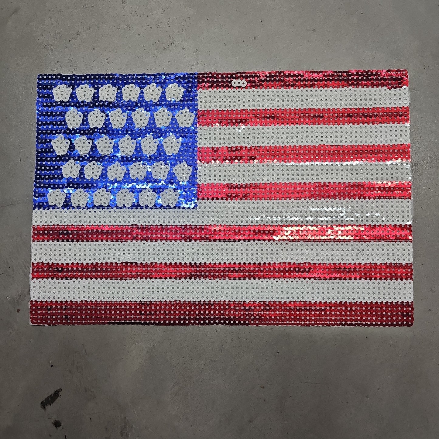 Flag Sequin Patch 10"