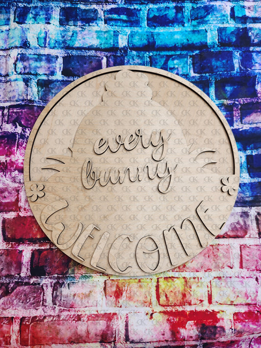 Every Bunny Welcome 2 Layer Round