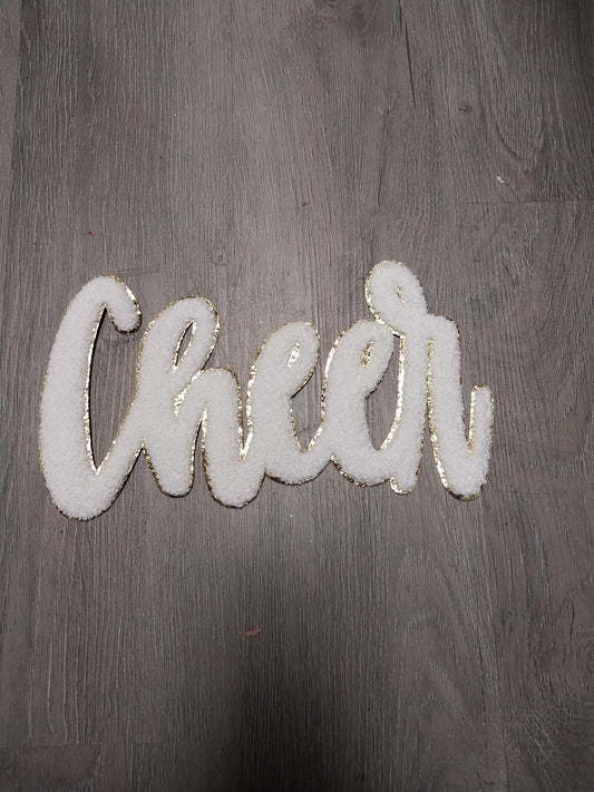 Chenille  Cheer Word Patch