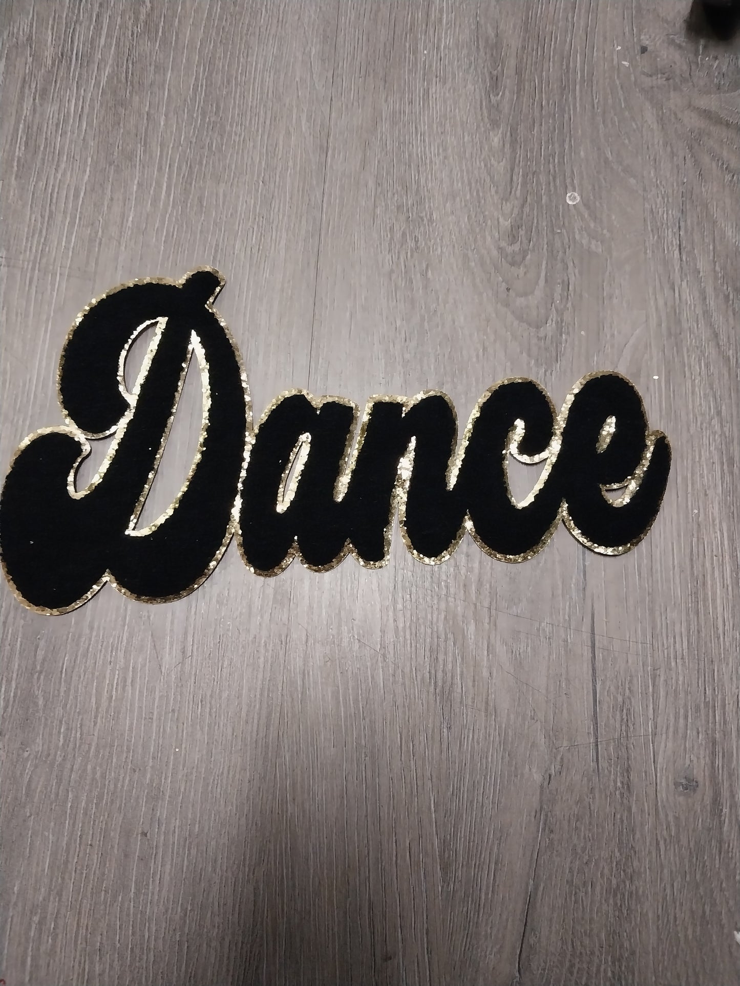 Chenille  Dance Word Patch