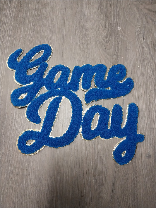 Game Day Word Chenille Patch