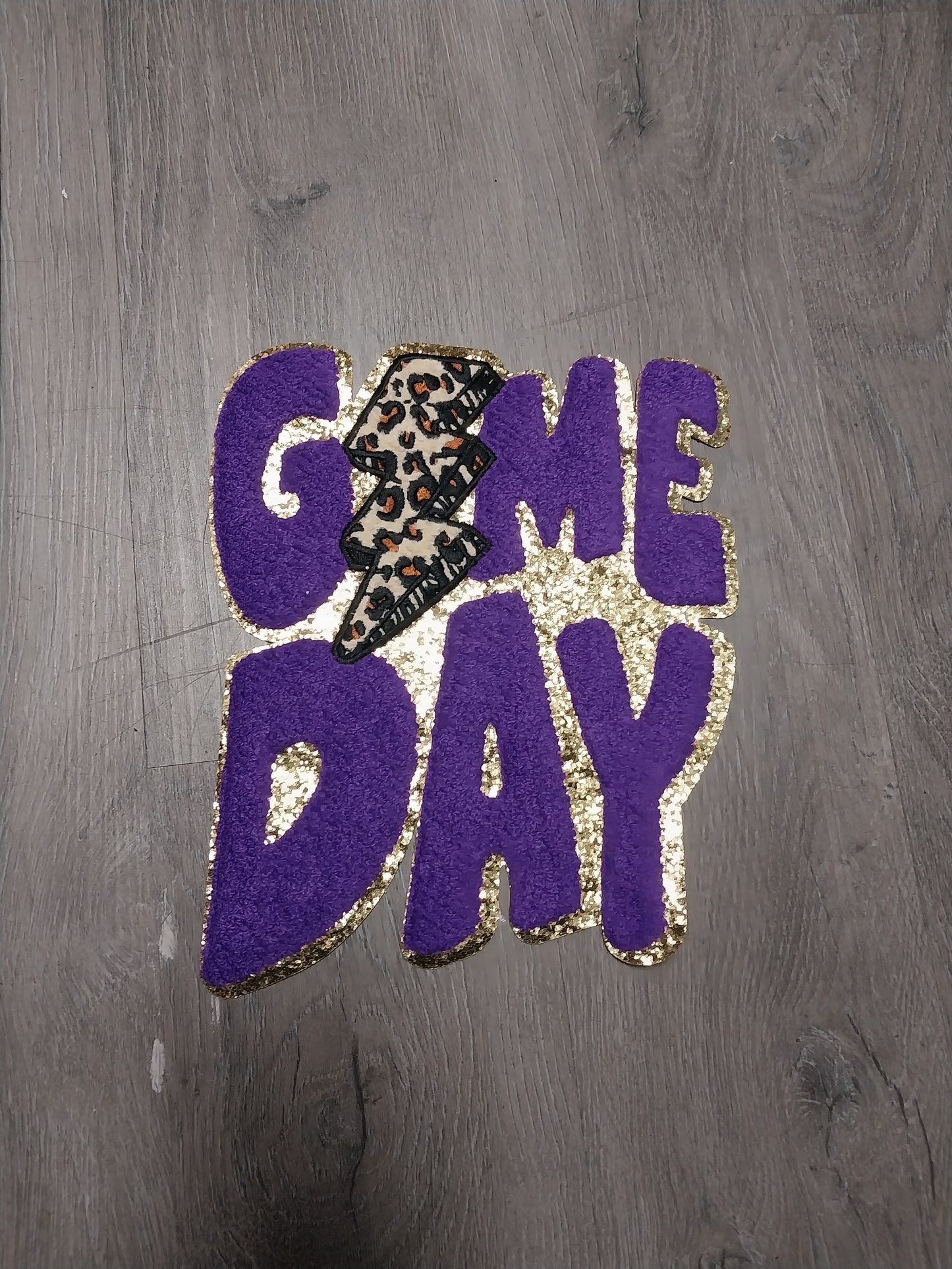 Game Day w/Lighting Bolt Chenille Patch