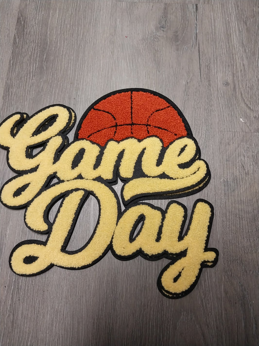 Game Day w/Basket Ball Chenille Patch