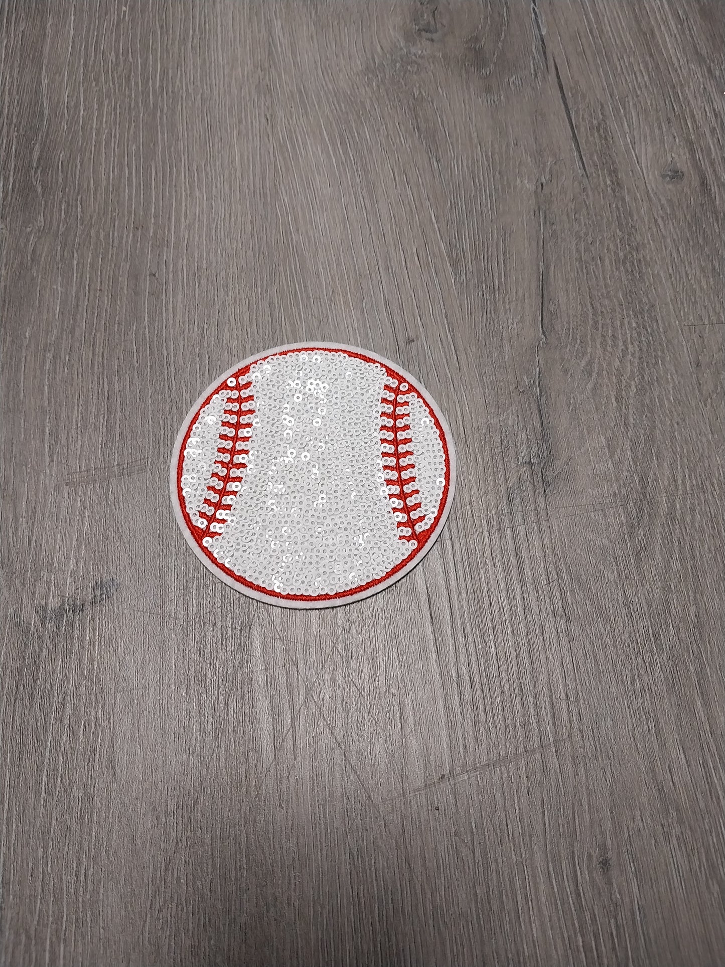 Baseball Sequin Patch