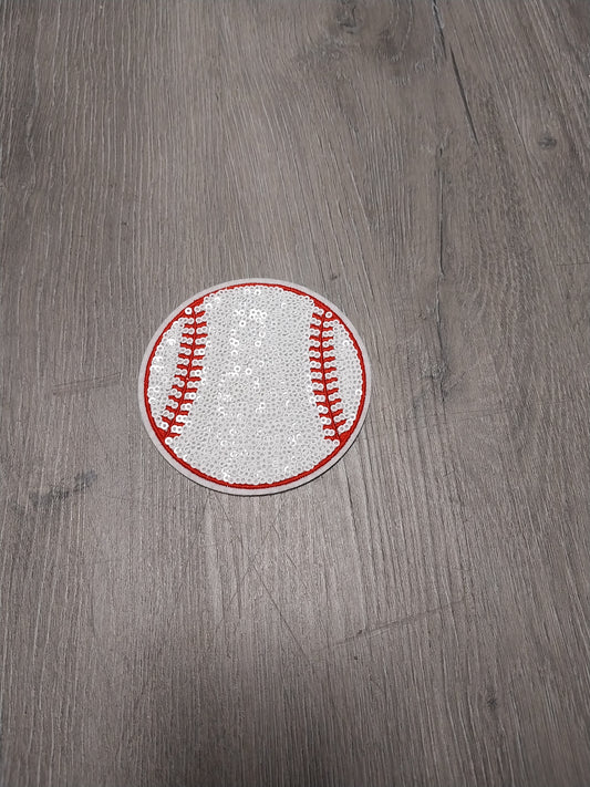 Baseball Sequin Patch
