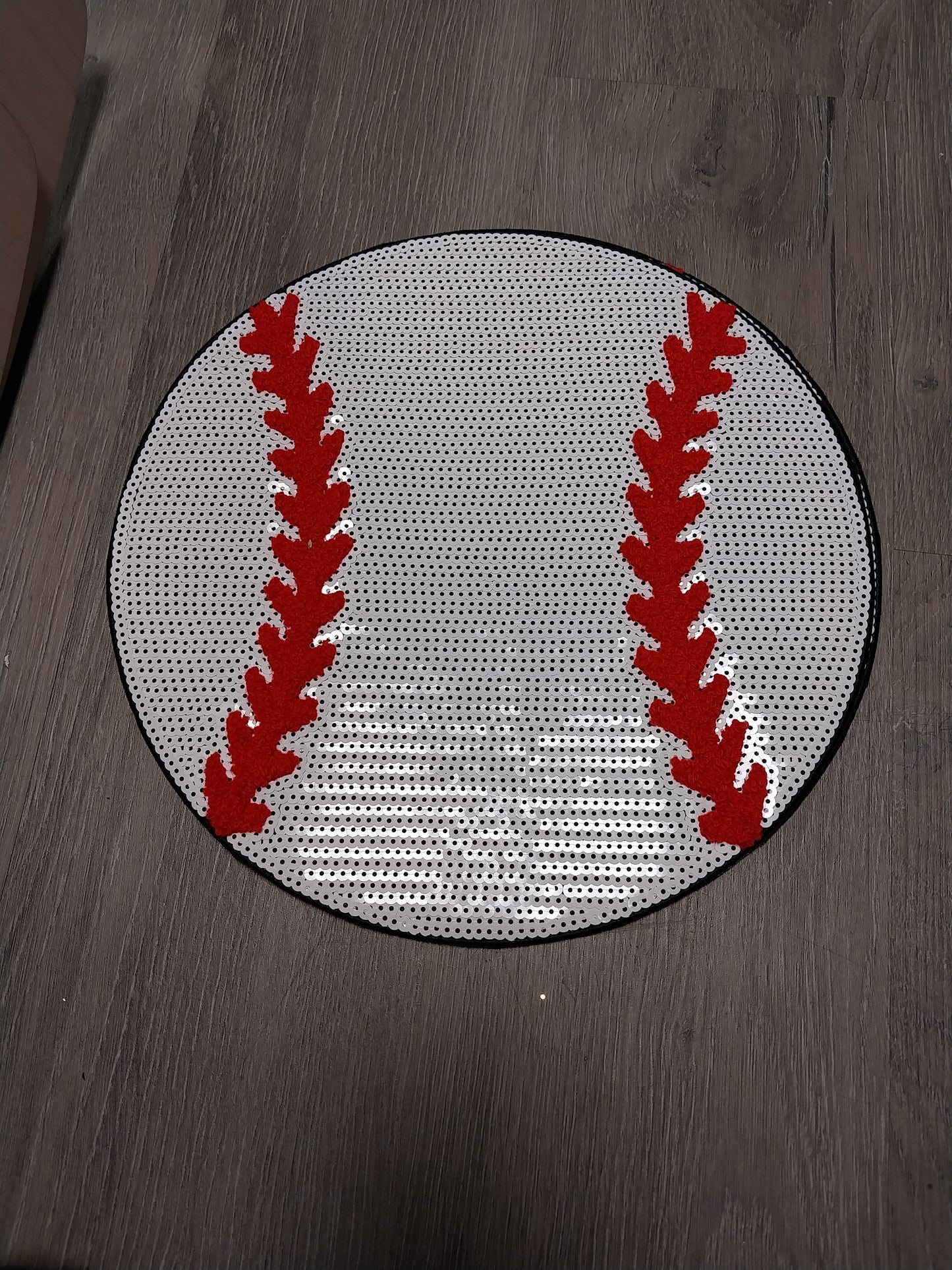 Baseball Sequin Patch