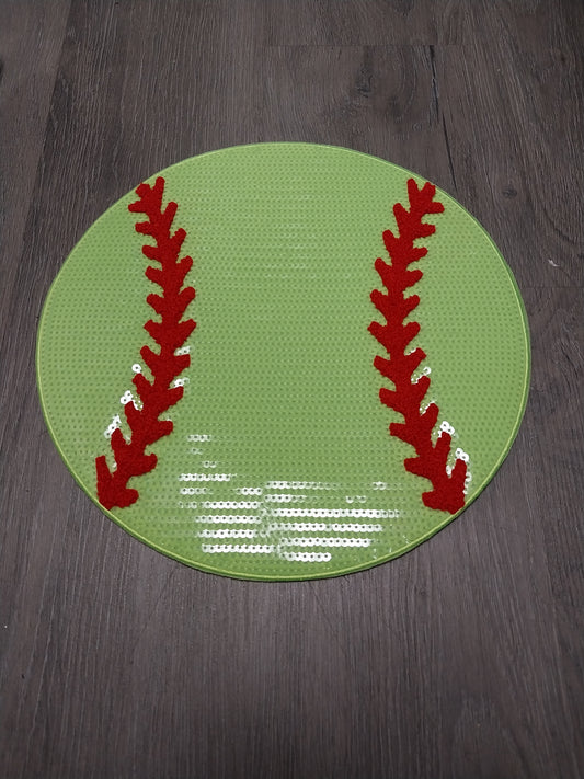 Softball Sequin Patch