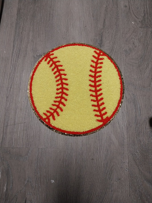 Softball Chenille Patch