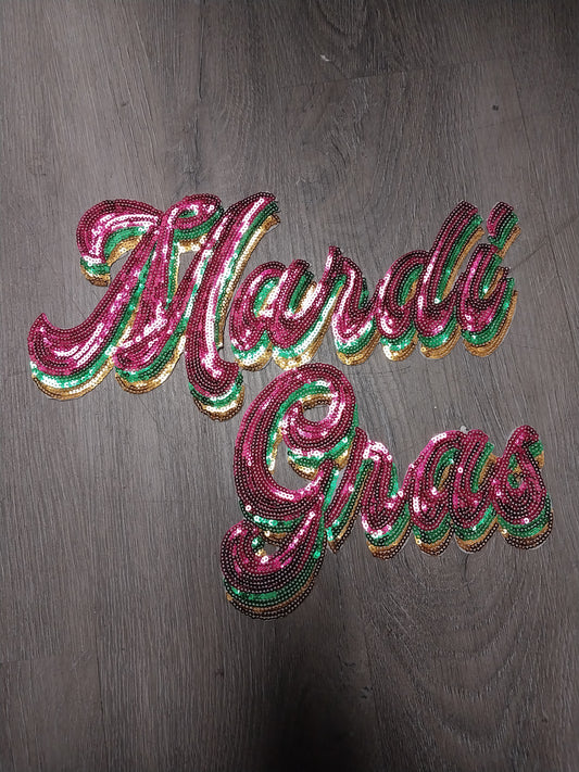 Mardi Gras - Sequin Patch (SD)