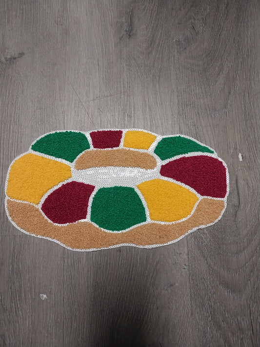 King Cake Chenille/Sequin Patch