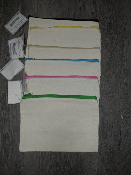 Sublimation Canvas Zipper Bag
