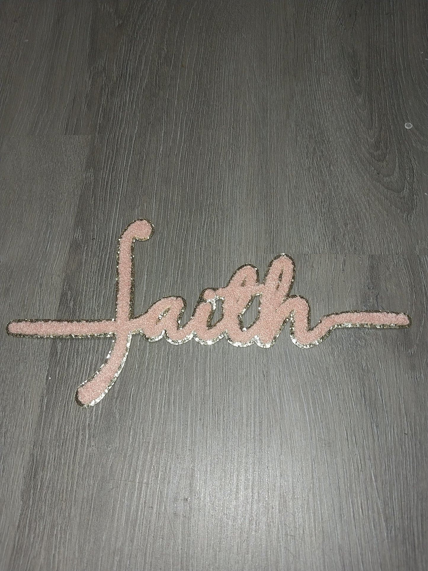 Faith Word  Chenille Patch