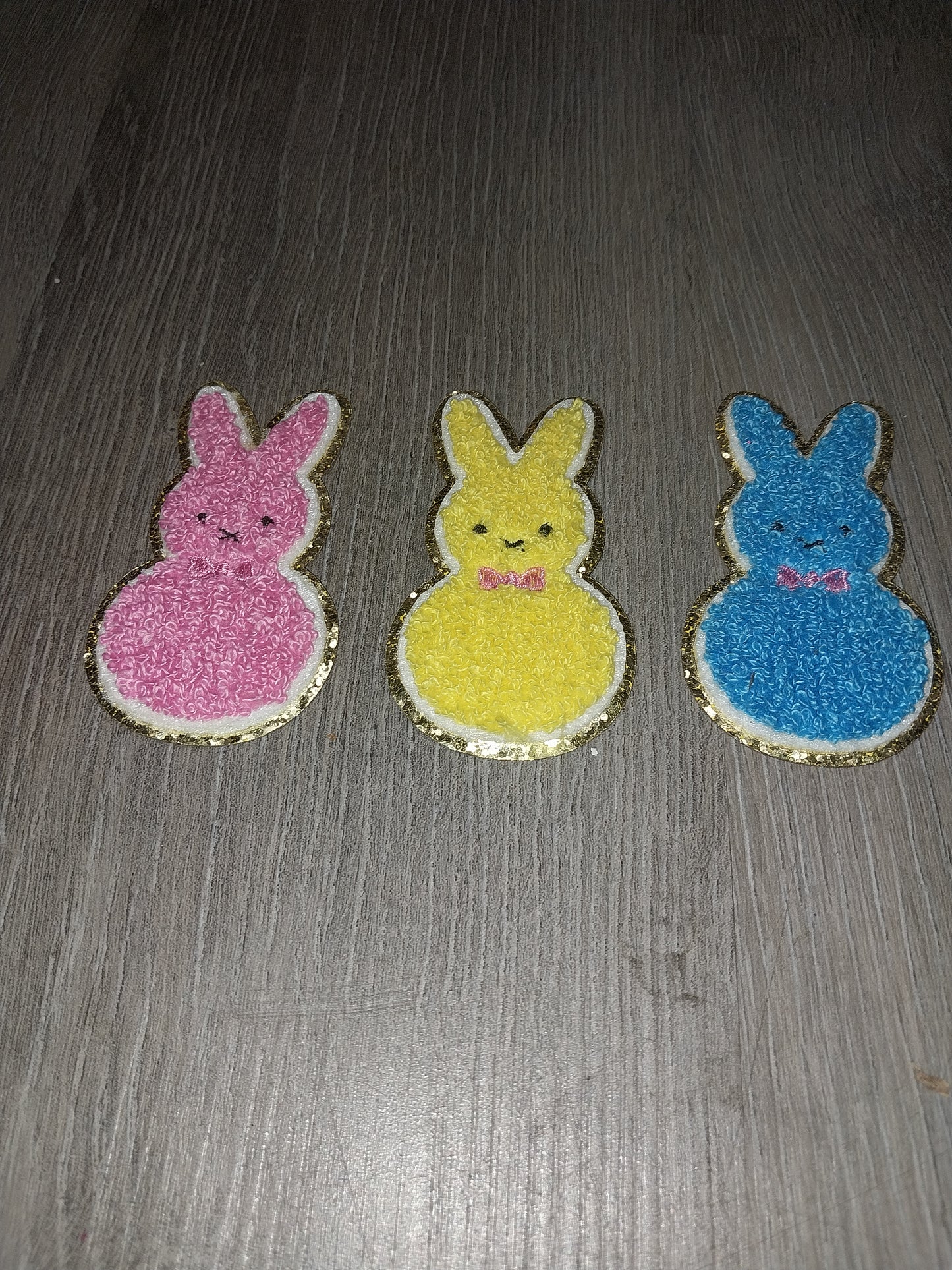 Bunny's Chenille Patch 3pc Set