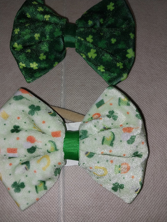 St. Patrick Infant Bow on a Band