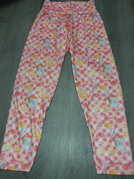 Crawfish Boil Printed Leggings