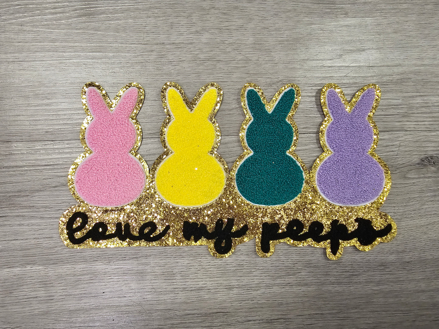 Love My Peeps Chenille Patch
