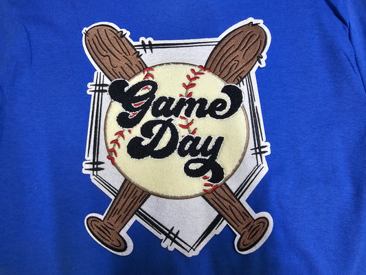 Home Plate Baseball Game Day Chenille Patch