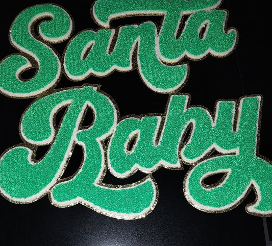Santa Baby Chenille Patch (Adult 11X10)