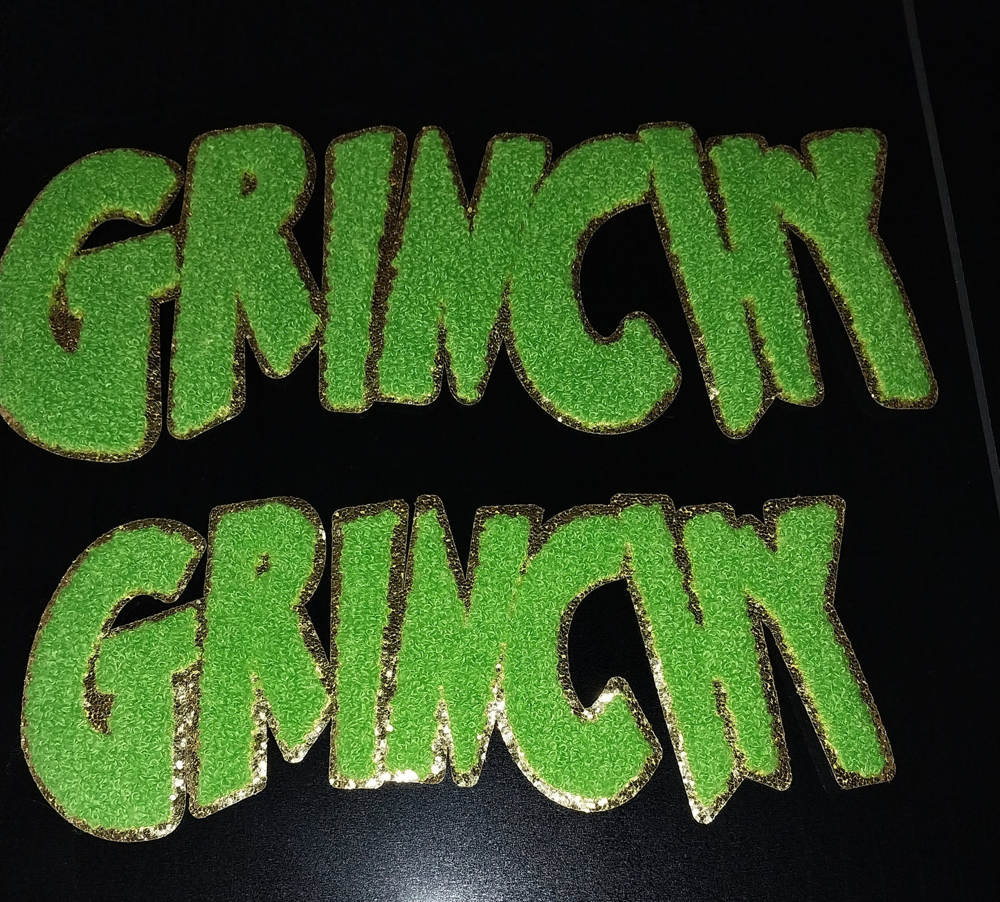 Grinchy Chenille Patch