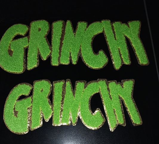 Grinchy Chenille Patch