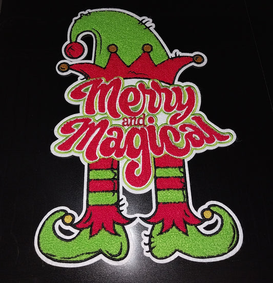 Merry & Magical Elf Chenille Patch