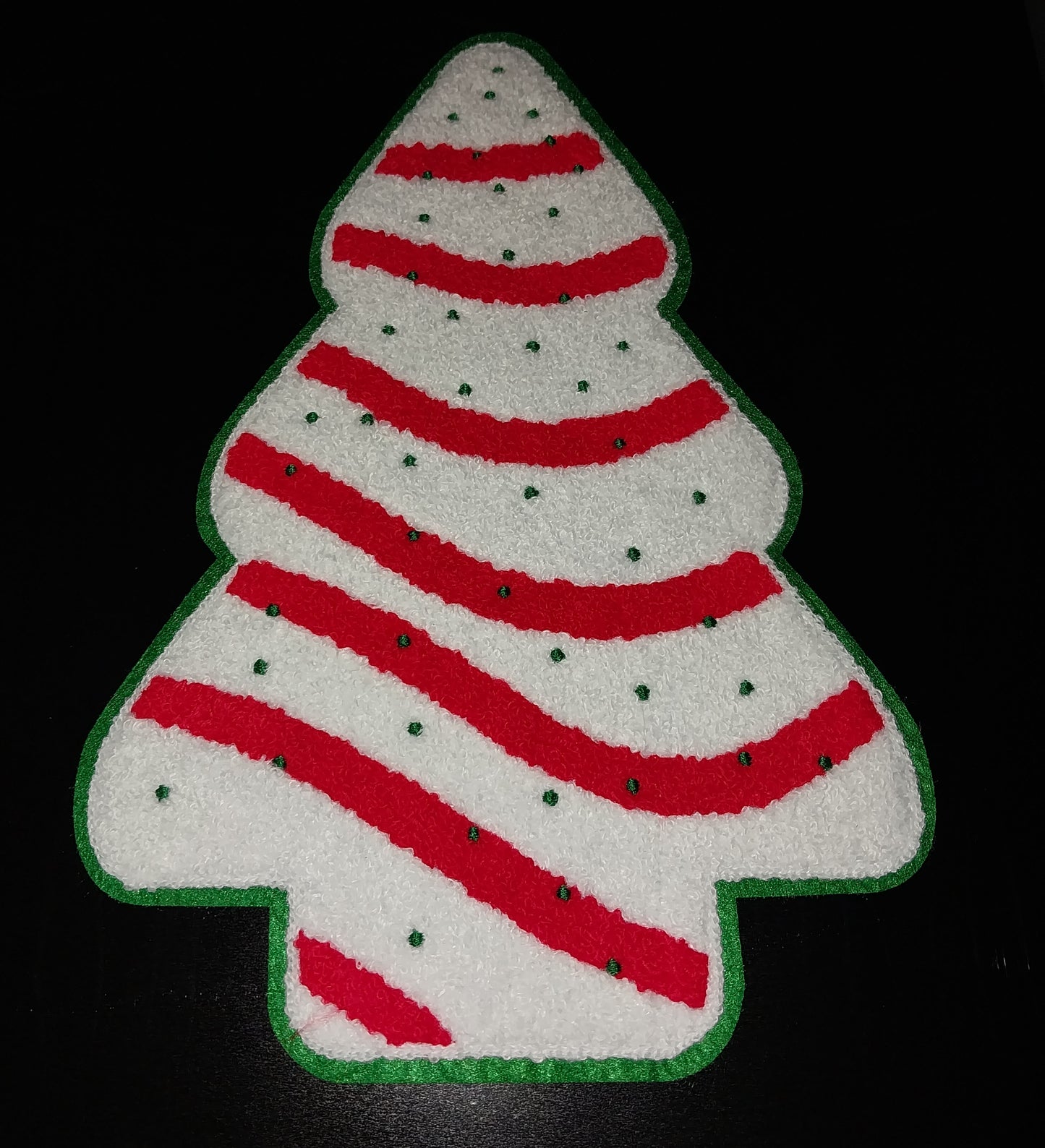 Christmas Tree Snack  Chenille Patch