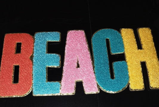 BEACH Chenille Patch
