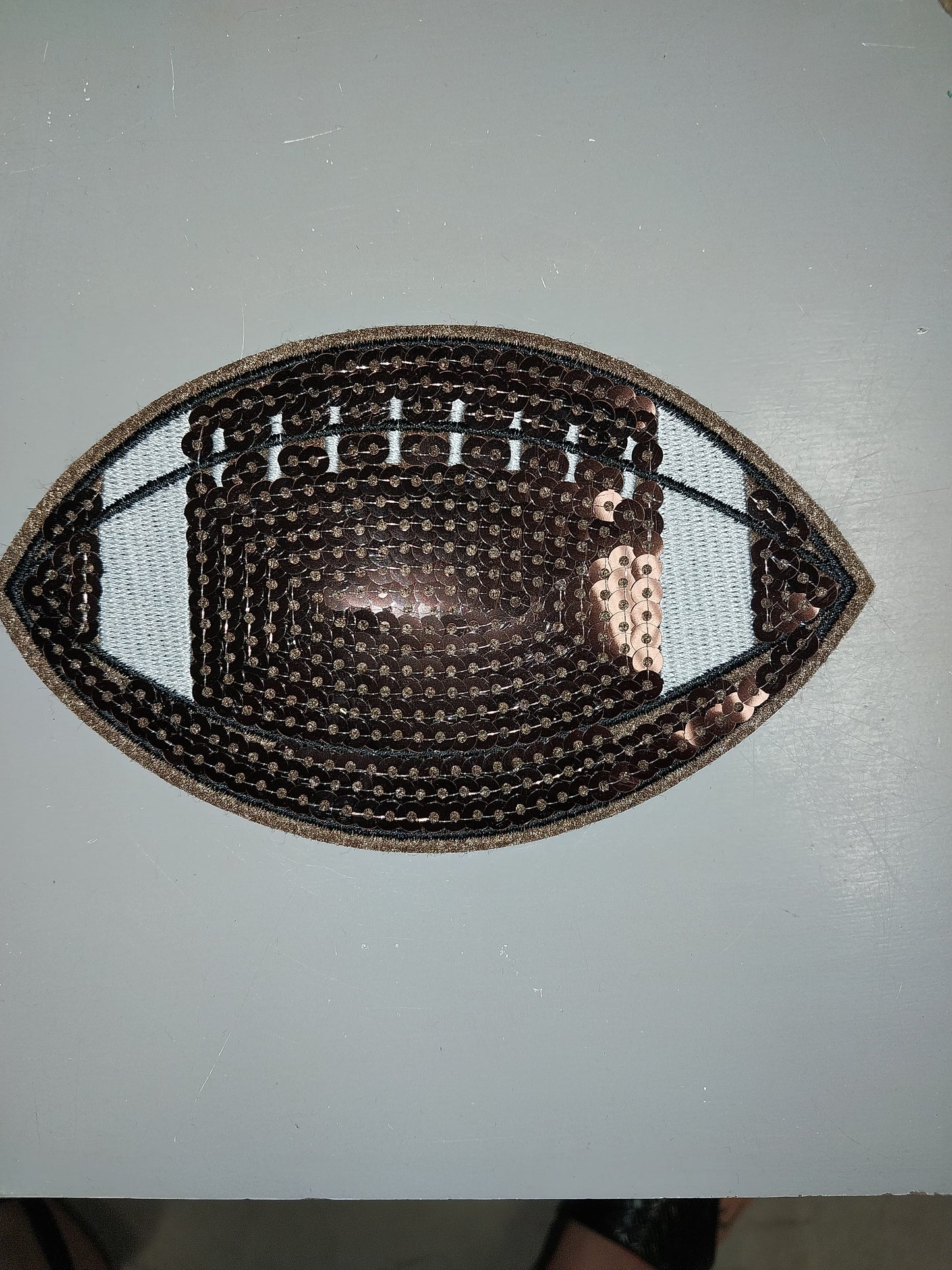 Football Sequin Patch
