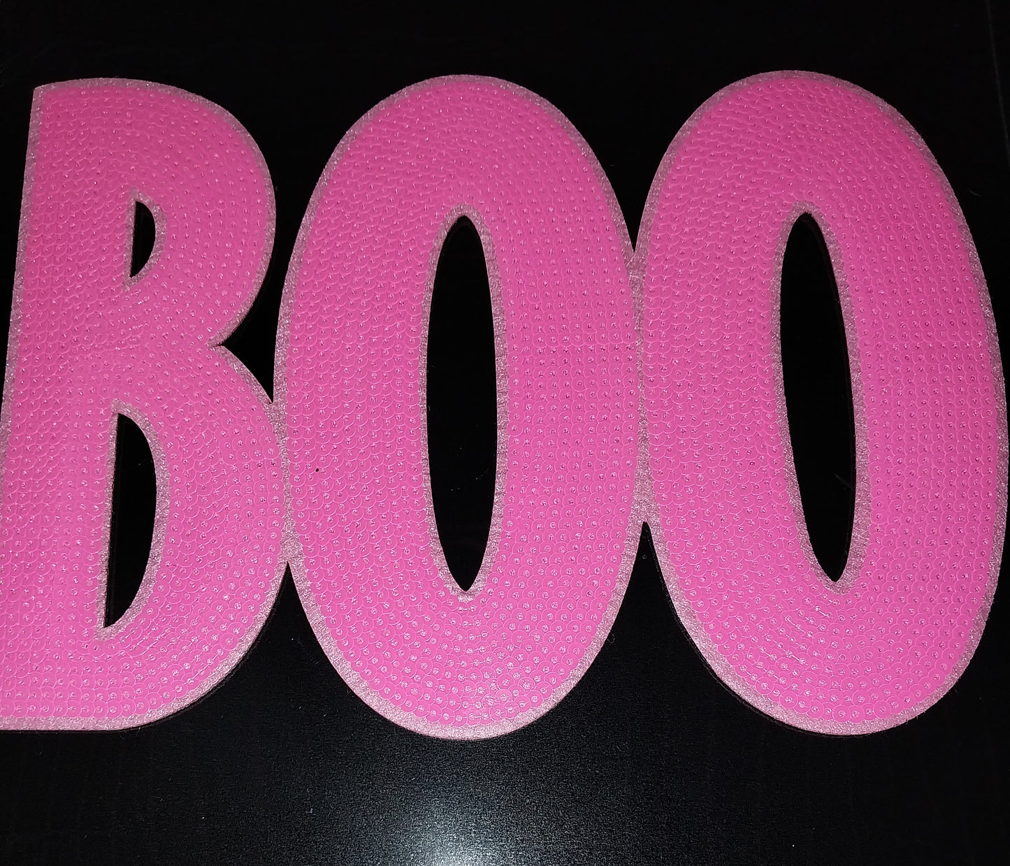 BOO Sequin patch (11X8.5)