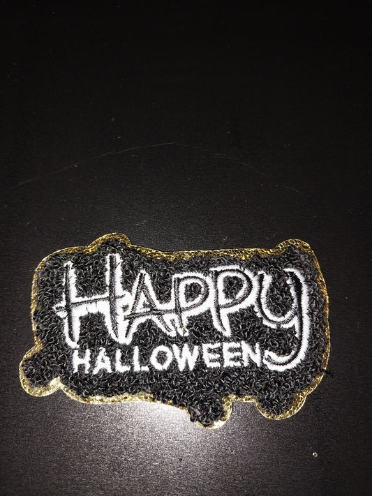 HAPPY HALLOWEEN Chenille Patch