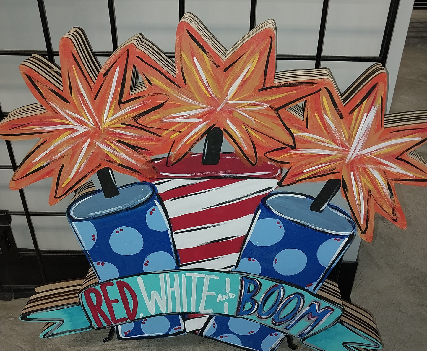 Fireworks W/Banner