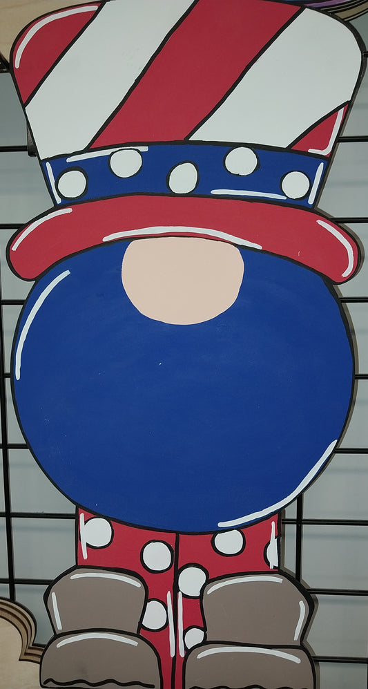 Patriotic Gnome w/Top Hat