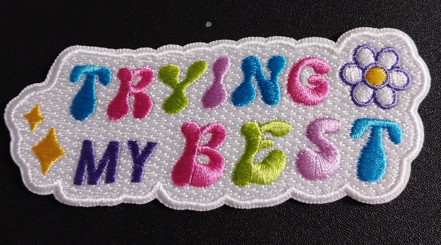 Embroidered Patch - Positivity Quote