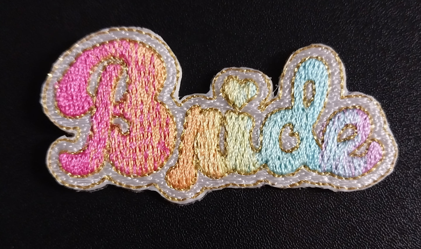 Embroidered Patch - Rainbow Bride (LGBTQ)