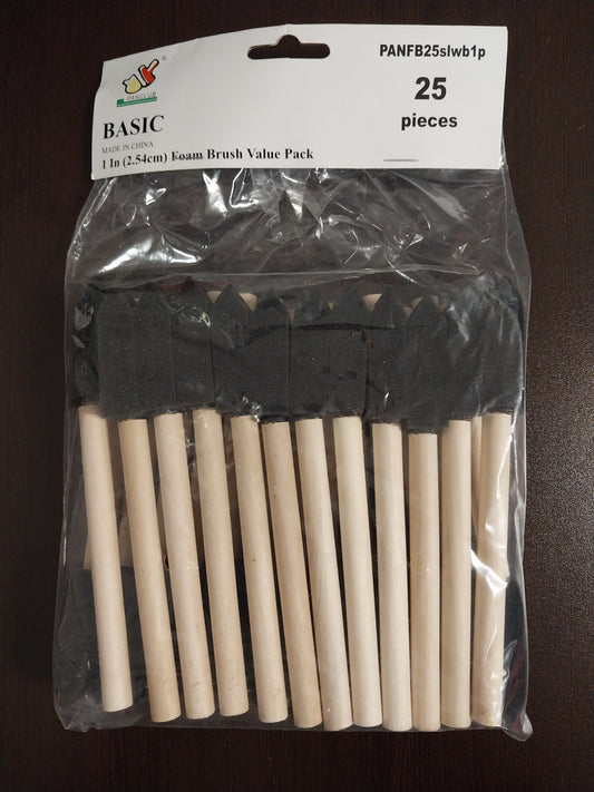 Foam Paint Brush 25 pieces