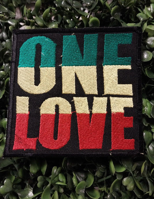 ONE LOVE Colorful -  Embroidered Patch