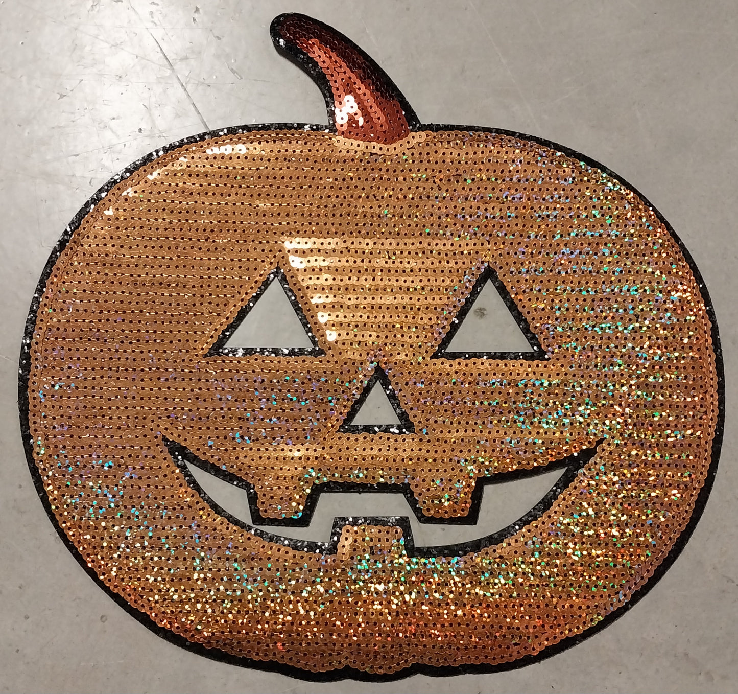 Pumpkin Sequin Patch