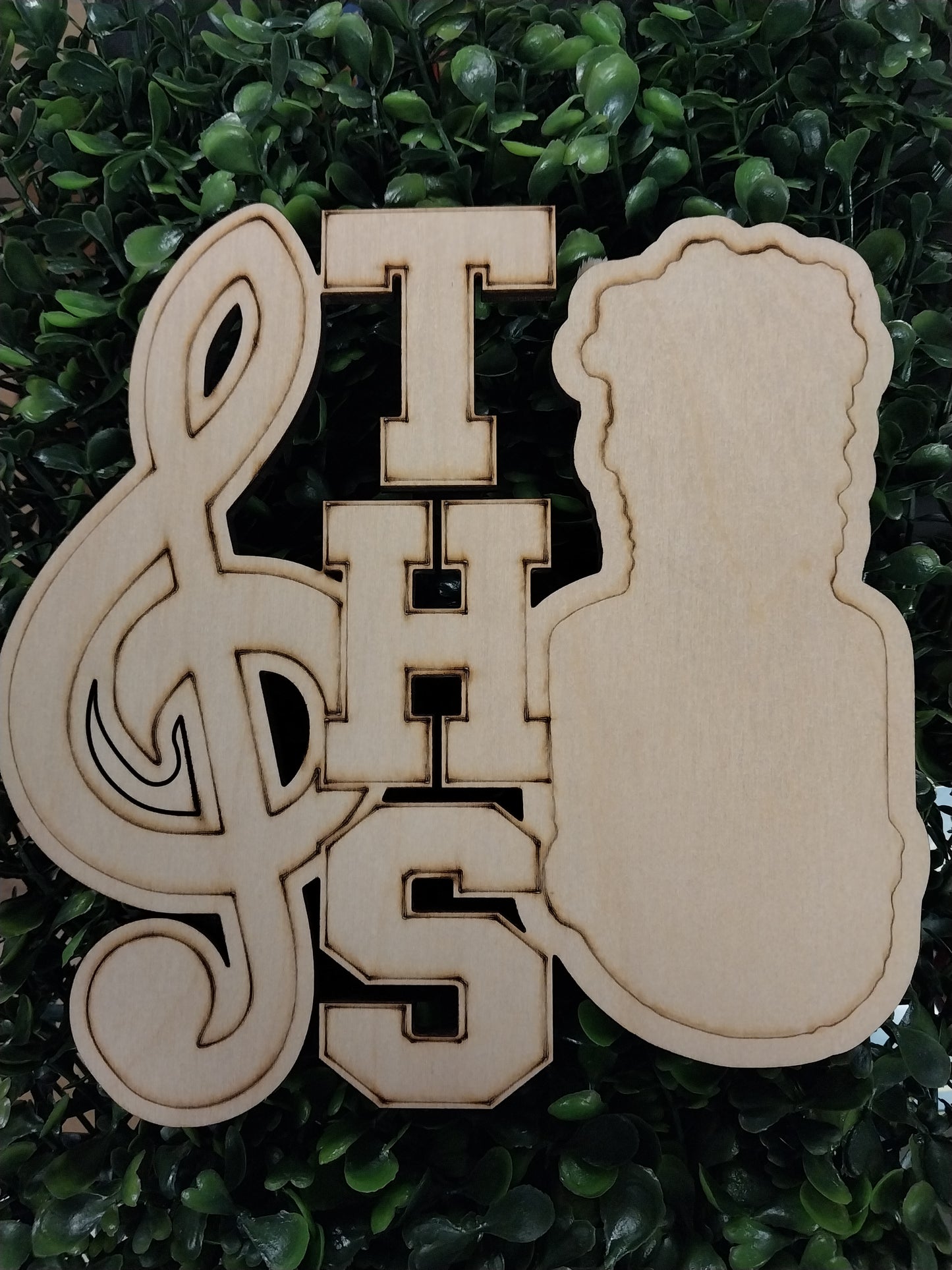 Custom School Initials 7"