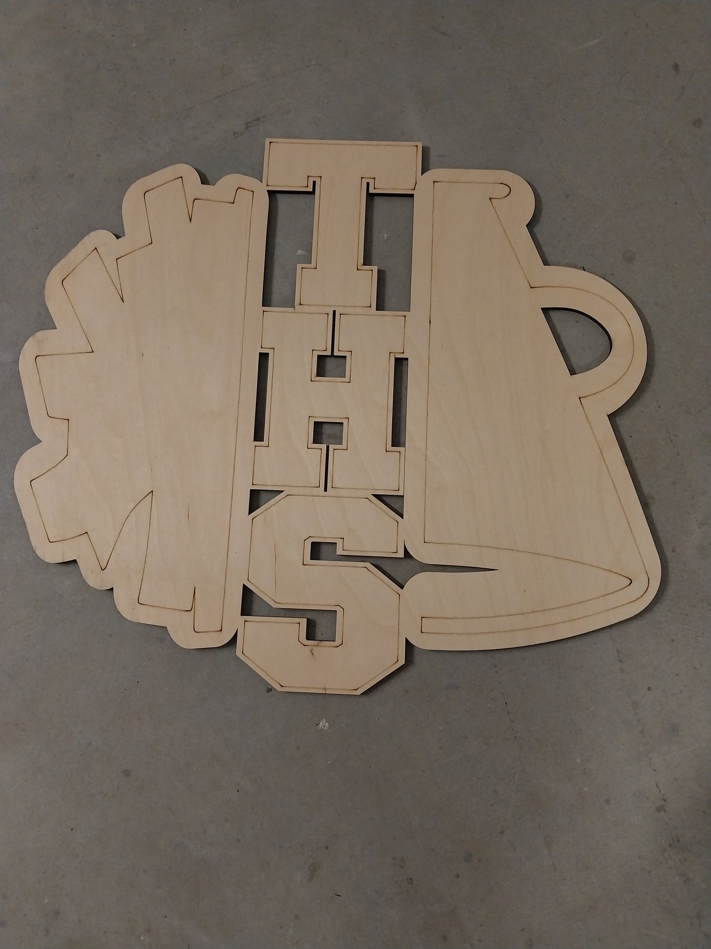 Custom School Initials 18"