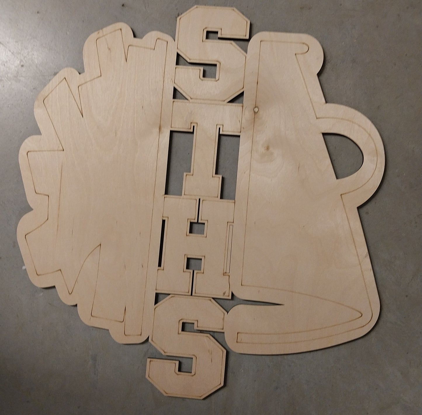 Custom School Initials 18"