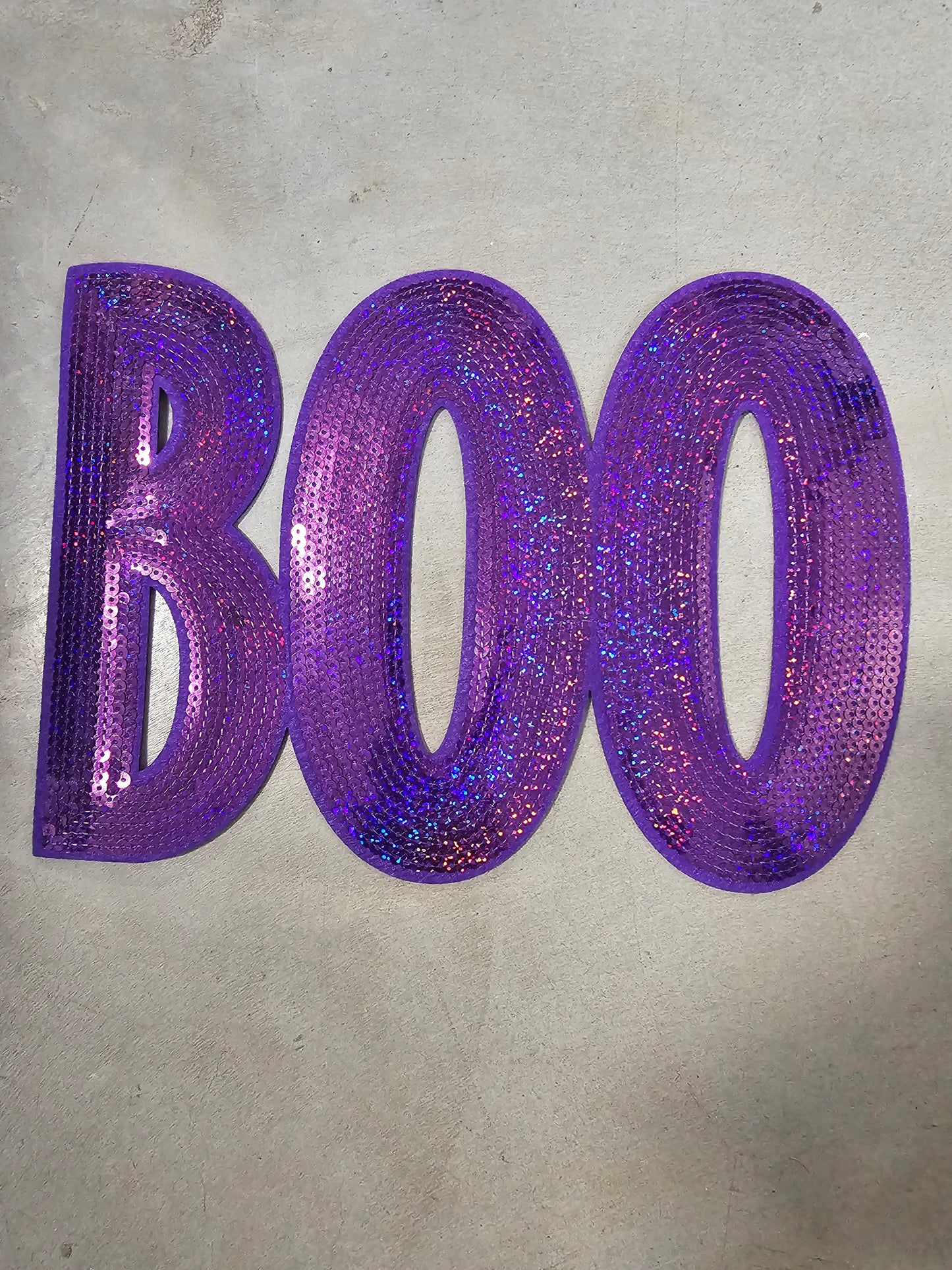 BOO Sequin patch (11X8.5)
